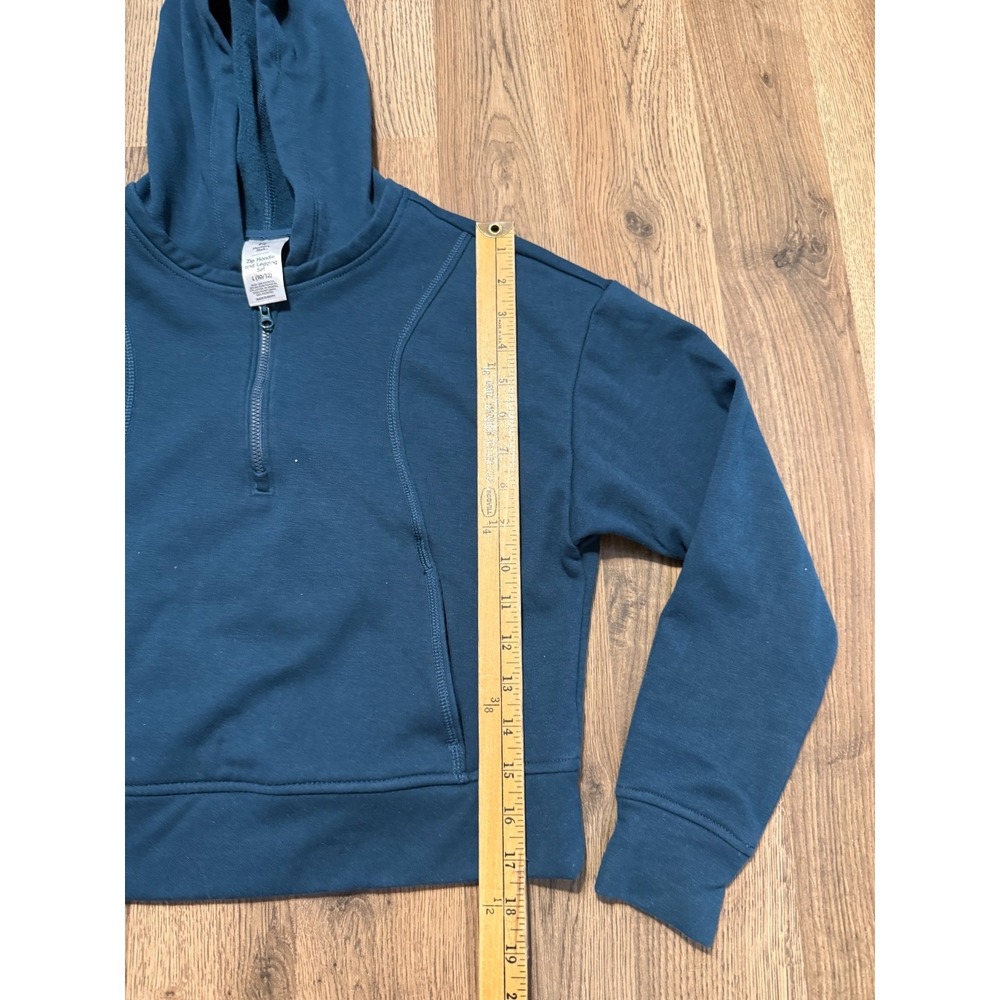 Member's Mark Sweatshirt, Youth Girls Size Large, Blue, Quarter Zipper, Pullover - Picture 8 of 9